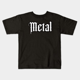 metal logo Kids T-Shirt